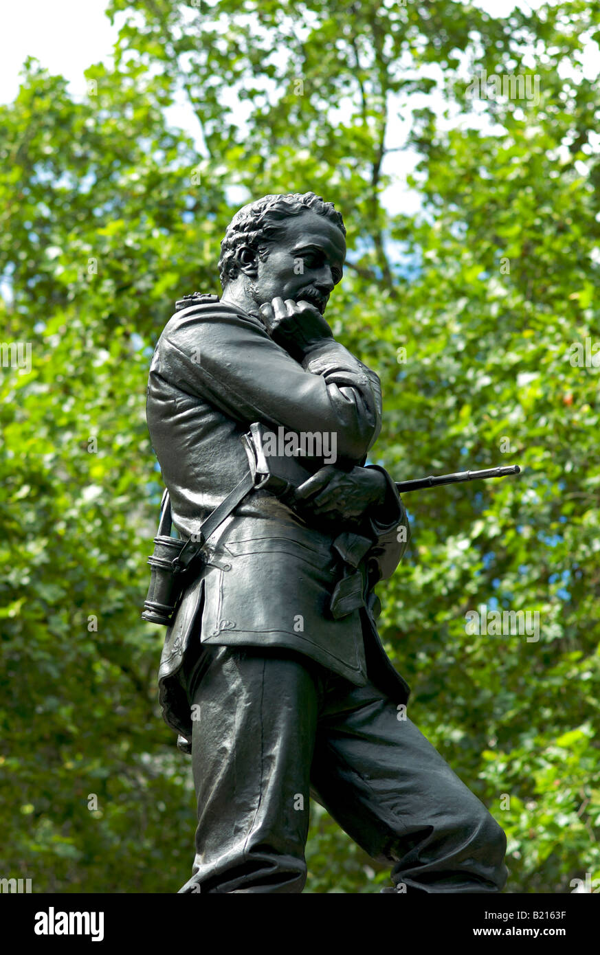 Statue of General Charles George Gordon outside the Ministry of Defence in London UK Stock Photo