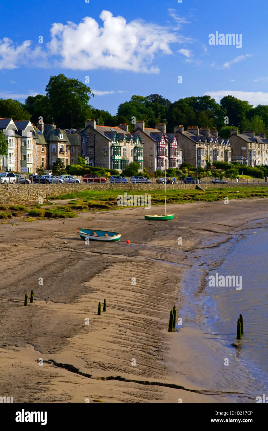 The beach at Arnside Cumbria on the River Kent Estuary Morecambe Bay England UK Stock Photo