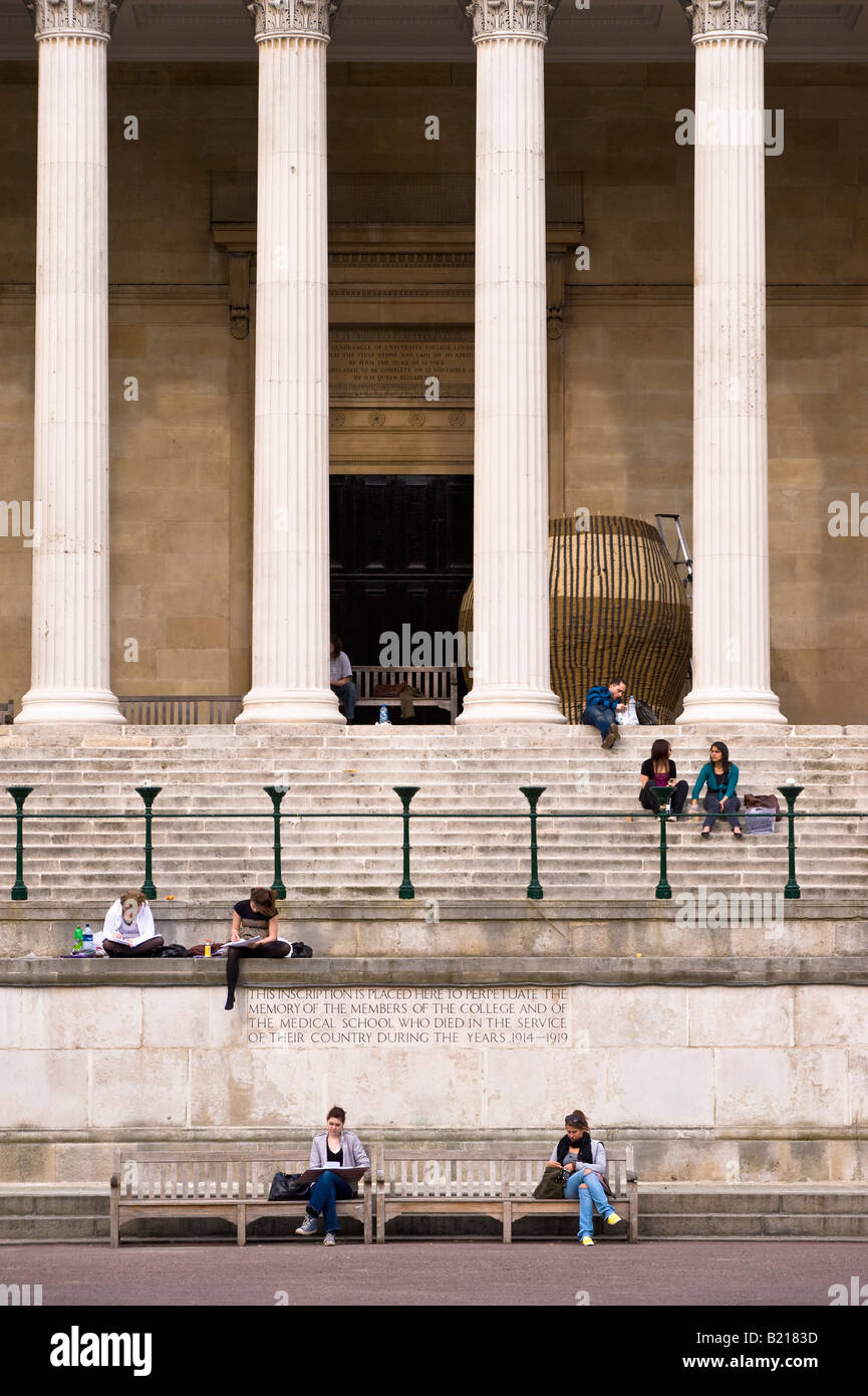 Portico Building London University London United Kingdom Stock Photo Alamy