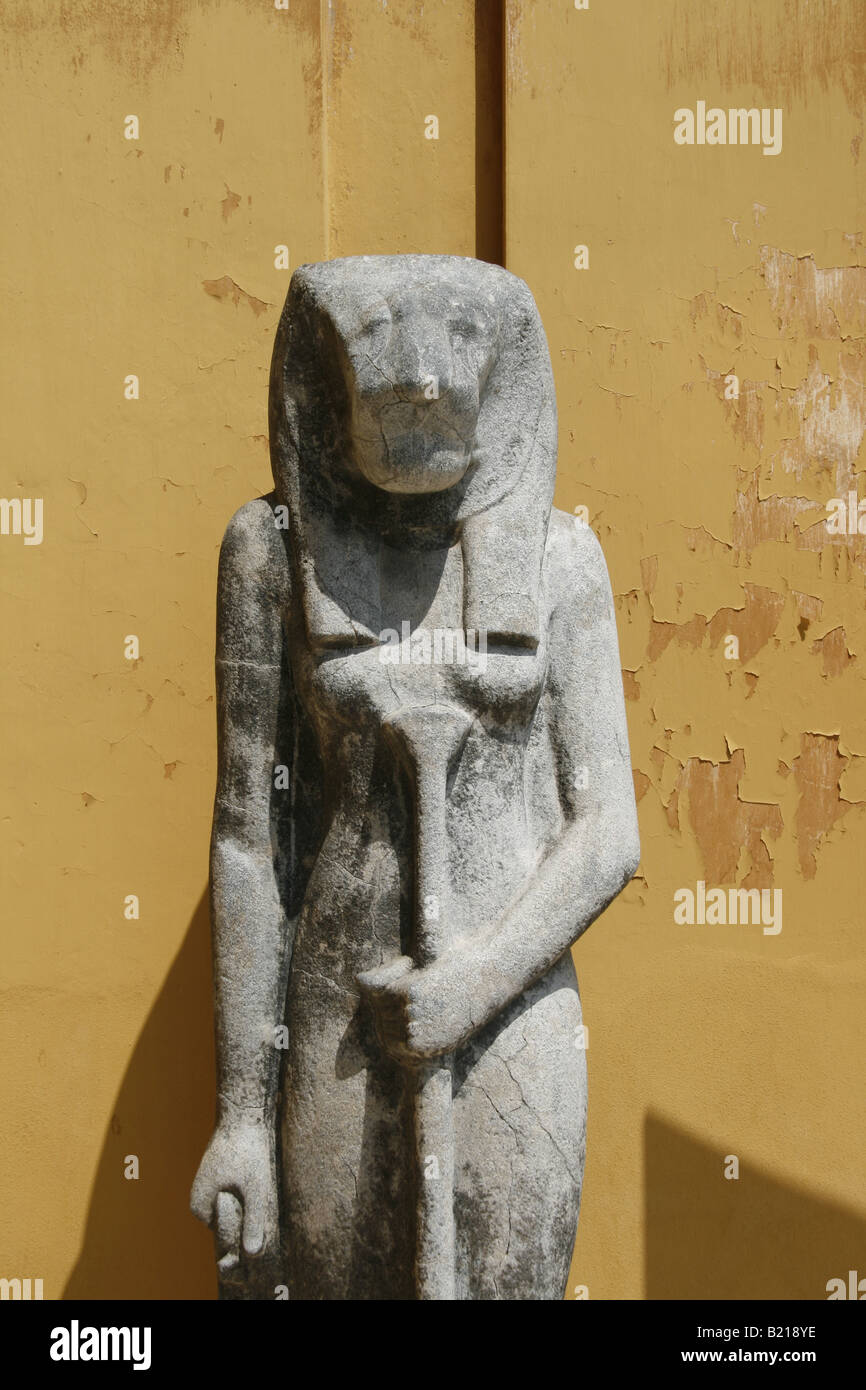egyptian statues at the vatican museum, rome Stock Photo Alamy