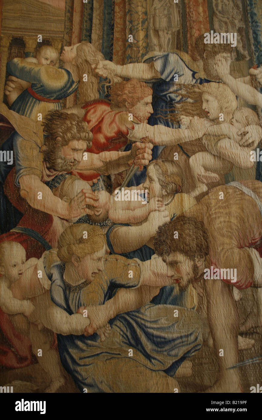 tapestry room, vatican museum, rome Stock Photo Alamy