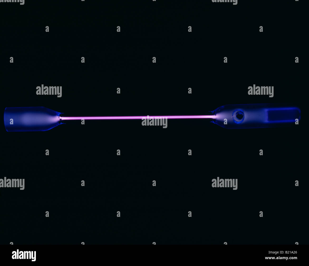 ARGON SPECTRUM TUBE THE NOBLE GAS GIVES OFF A LAVENDER COLOR Stock Photo -  Alamy