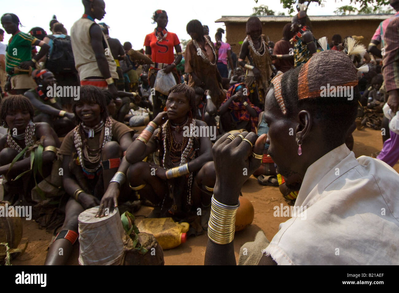 Omo Local Local market in Omo Valley, Ethiopia Stock Photo - Alamy
