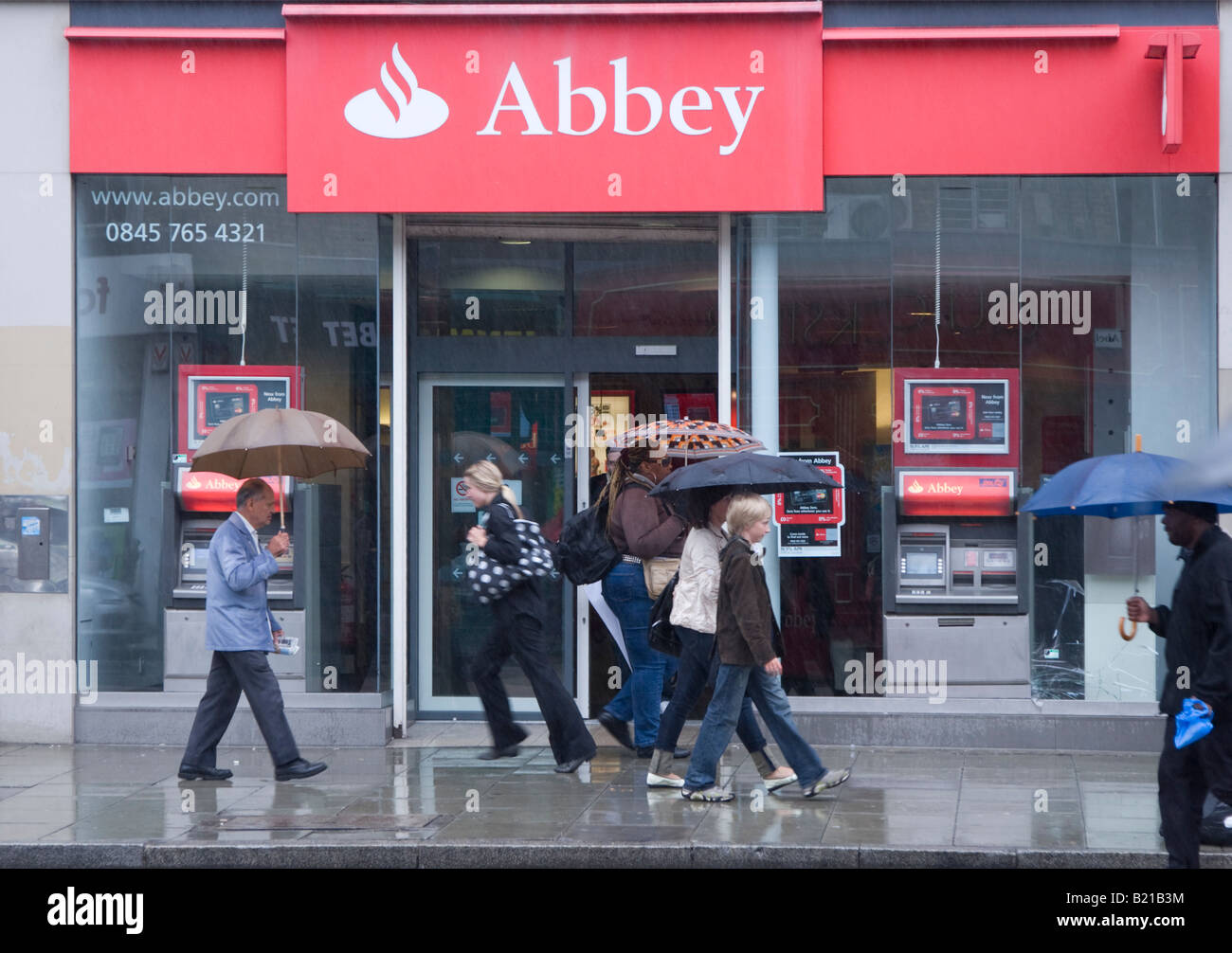 Abbey Bank (Now Santander) Camden High Street Branch - London Stock ...