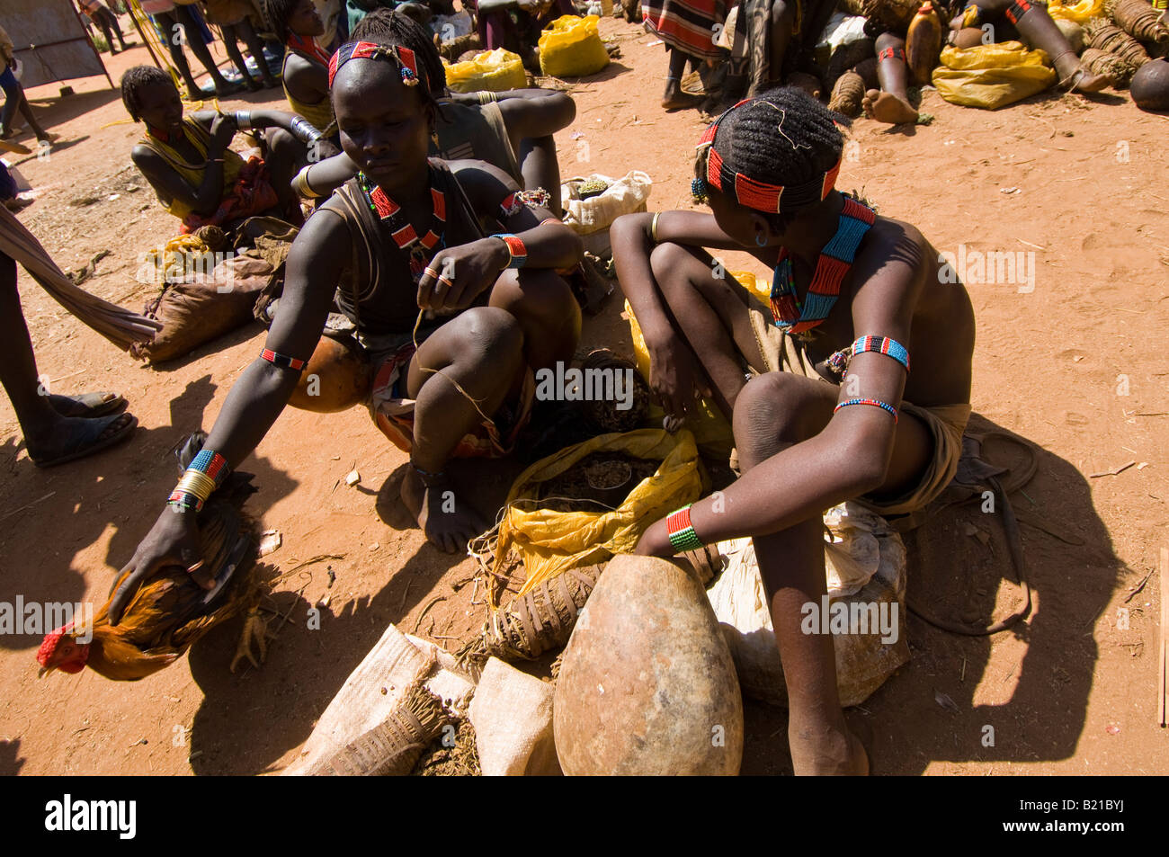 Omo Local Local market in Omo Valley, Ethiopia Stock Photo - Alamy