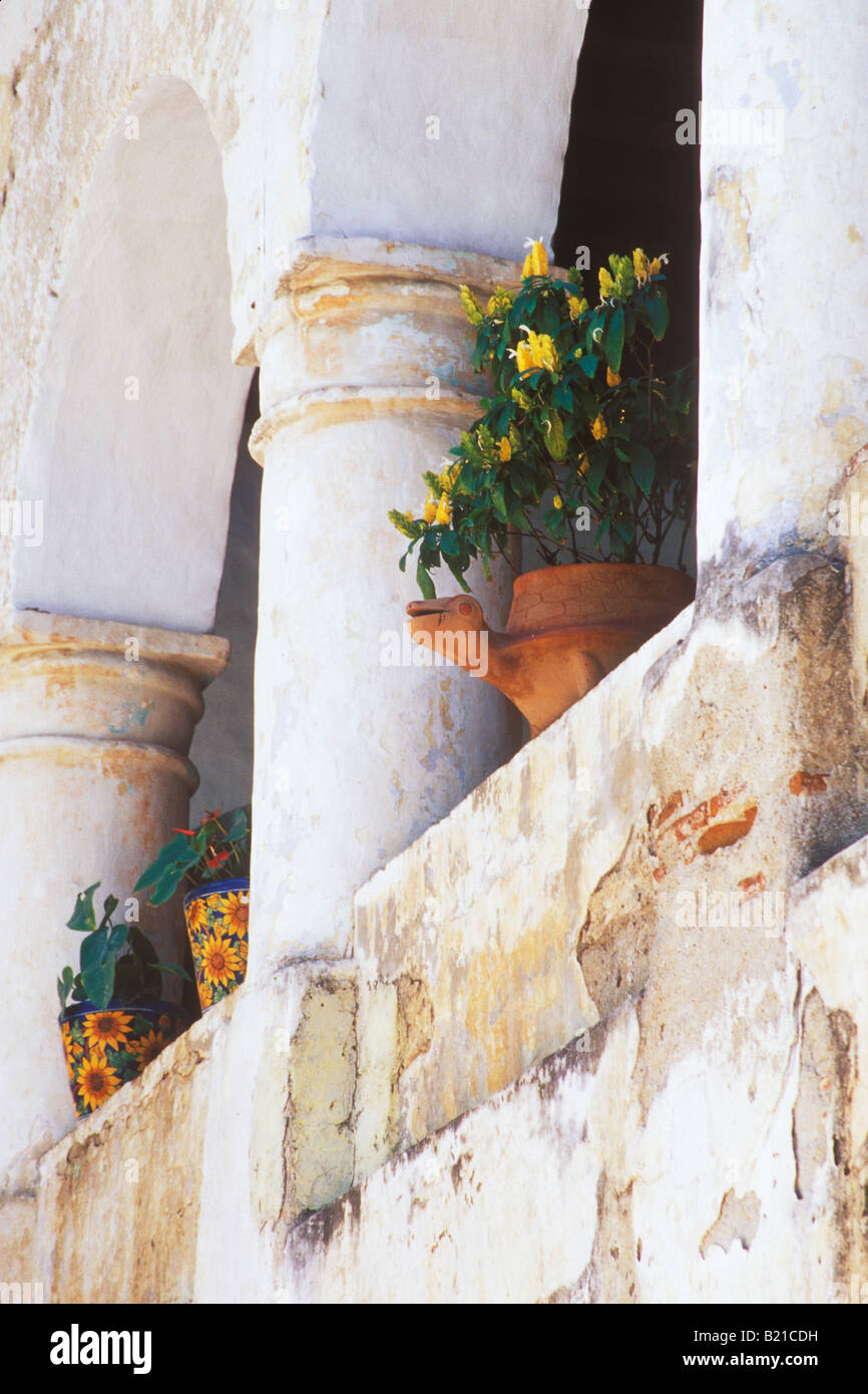 archway details Camino Real Hotel Oaxaca Mexico Stock Photo