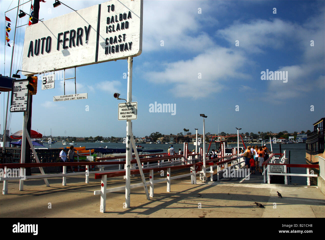 Ferry dock, Newport Beach, California, USA Stock Photo Alamy
