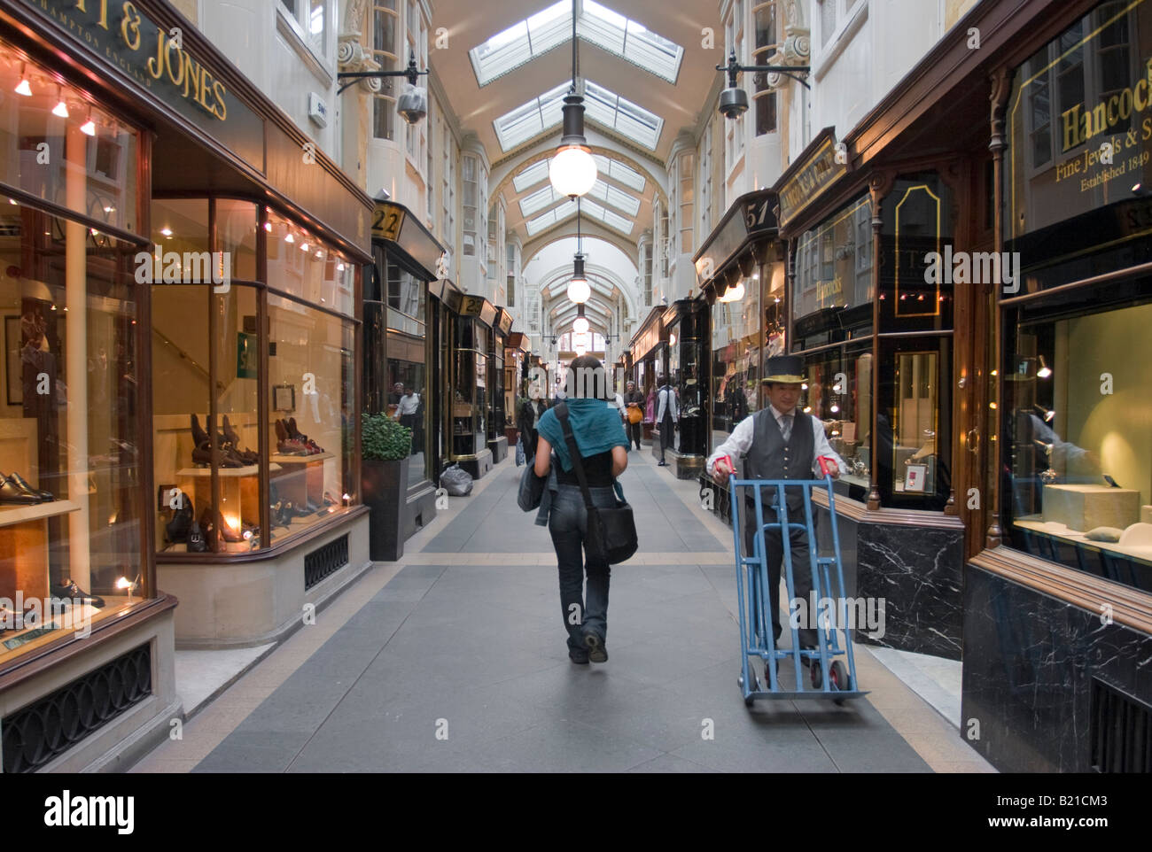 The Burlington Arcade Beadle wearing traditional uniform Burlington