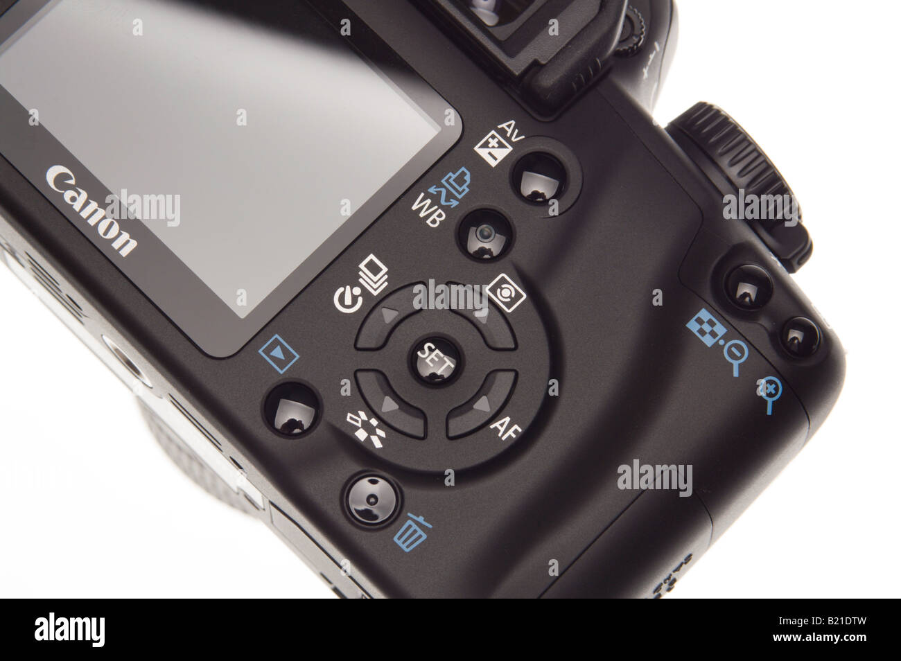 Canon EOS 1000D digital SLR camera July 2008 launch product shot rear  joypad controller Stock Photo - Alamy