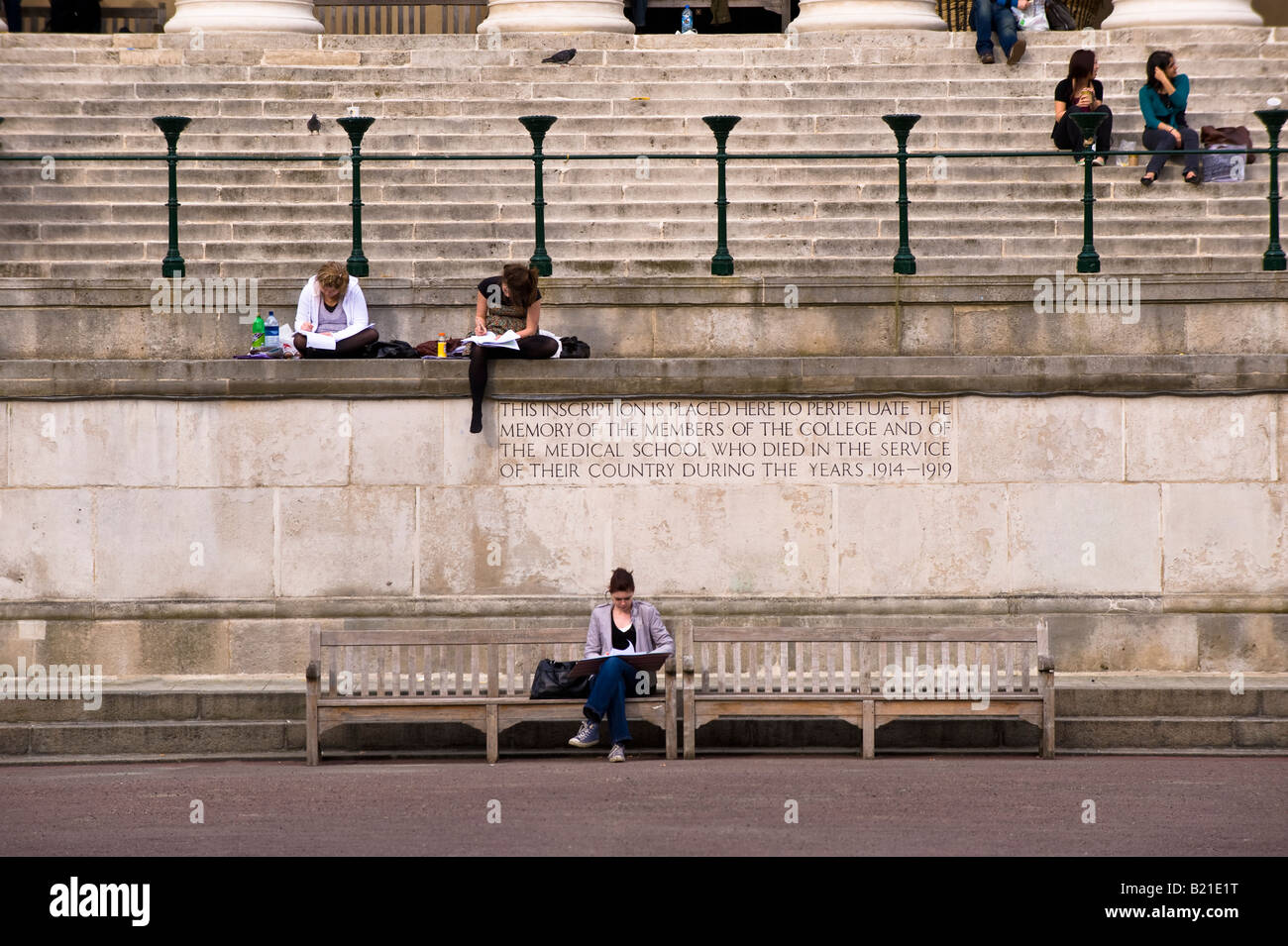 Portico Building London University London United Kingdom Stock Photo