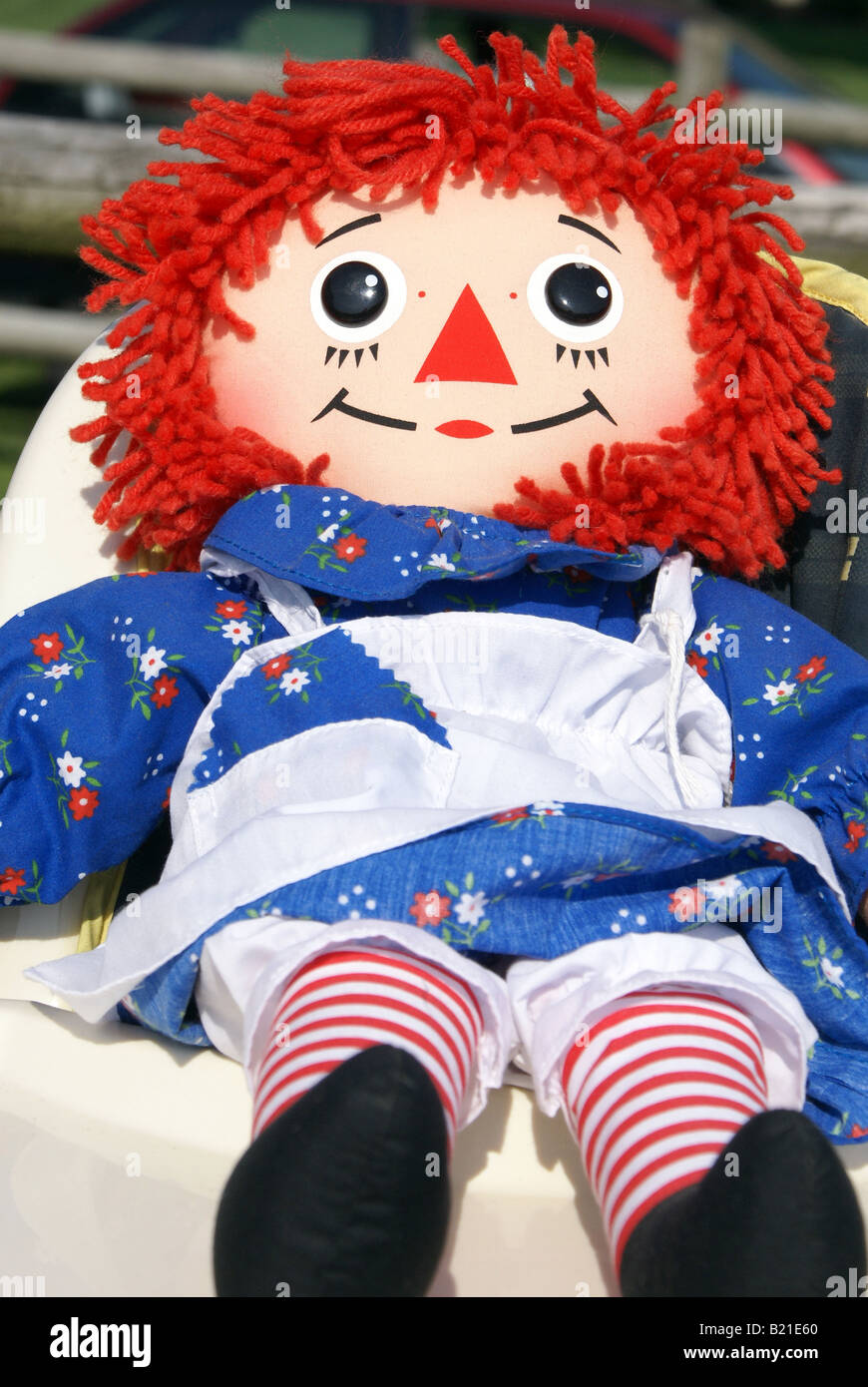 Raggedy an Doli Real Annabelle Desenho Antigo Foto de Stock