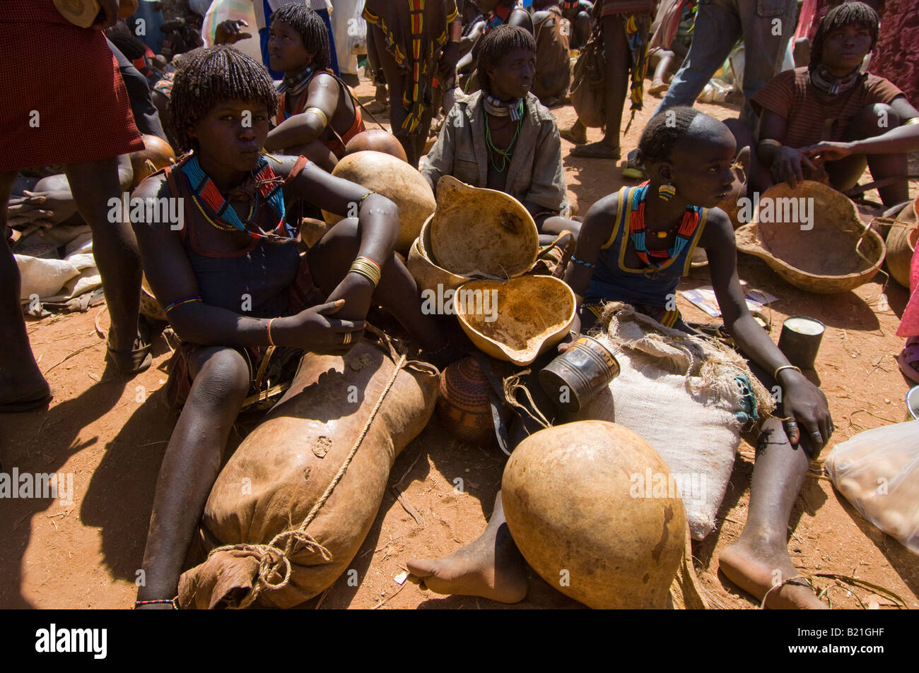 Omo Local Local market in Omo Valley, Ethiopia Stock Photo - Alamy