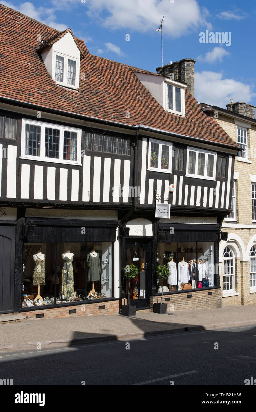 Blue Boutique Saffron Walden Essex Stock Photo Alamy