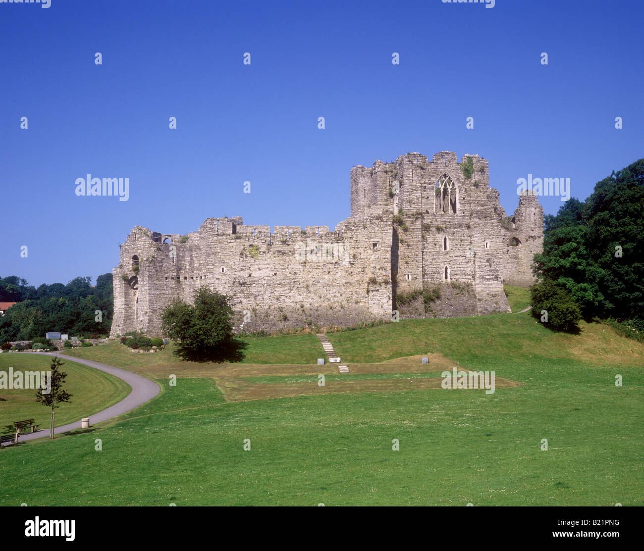 Mumbles - Oystermouth Castle Stock Photo - Alamy