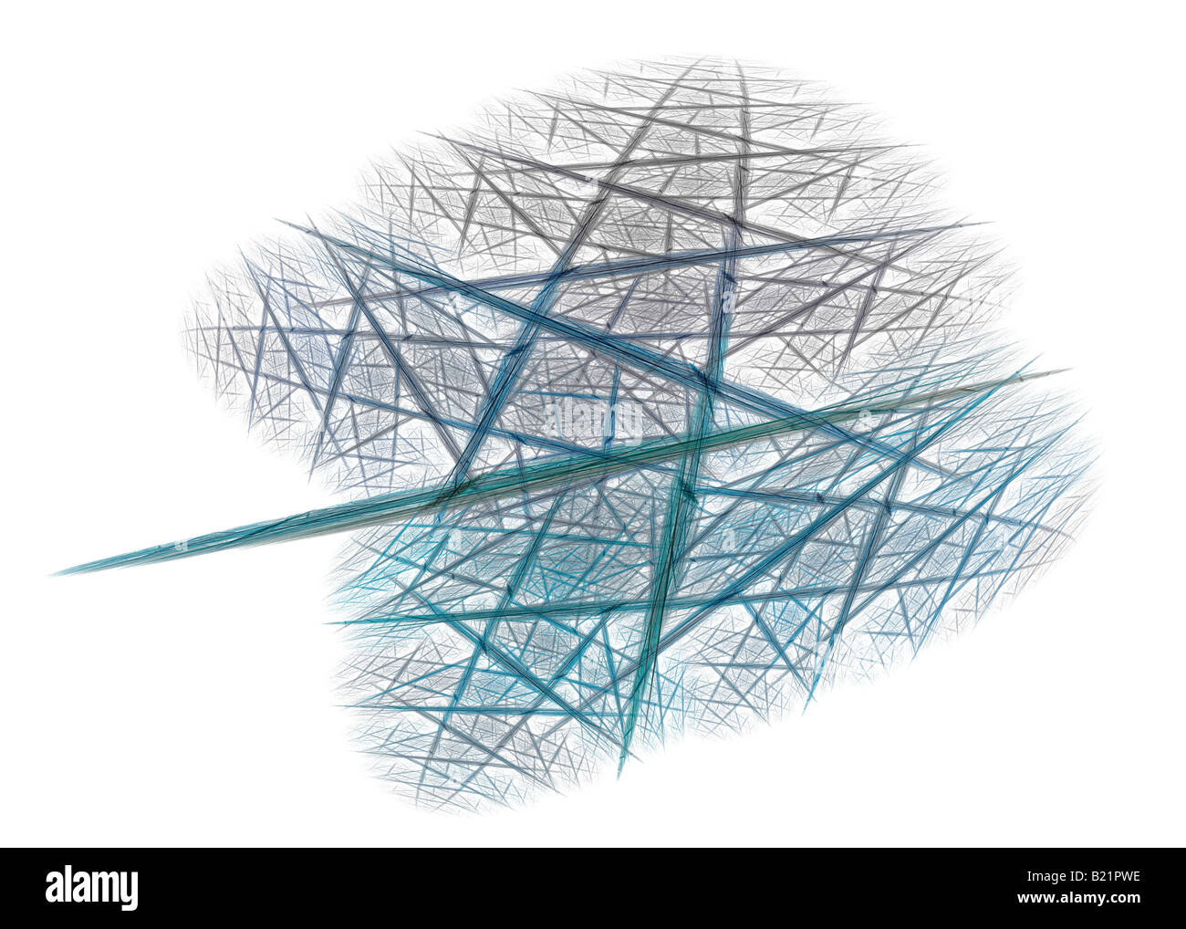 Fractal Image suggestive of train tracks and pylons Stock Photo - Alamy