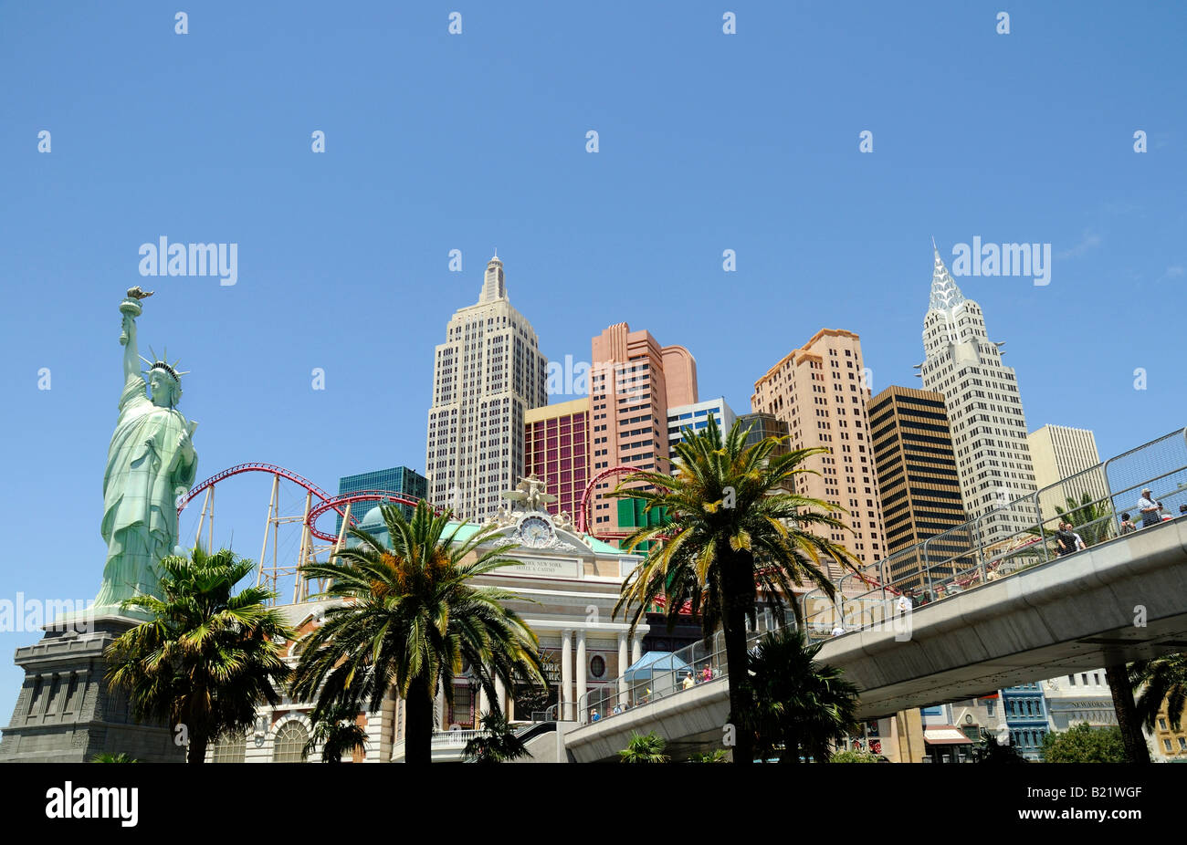 New york new york hotel and casino in las vegas nevada stock photo alamy