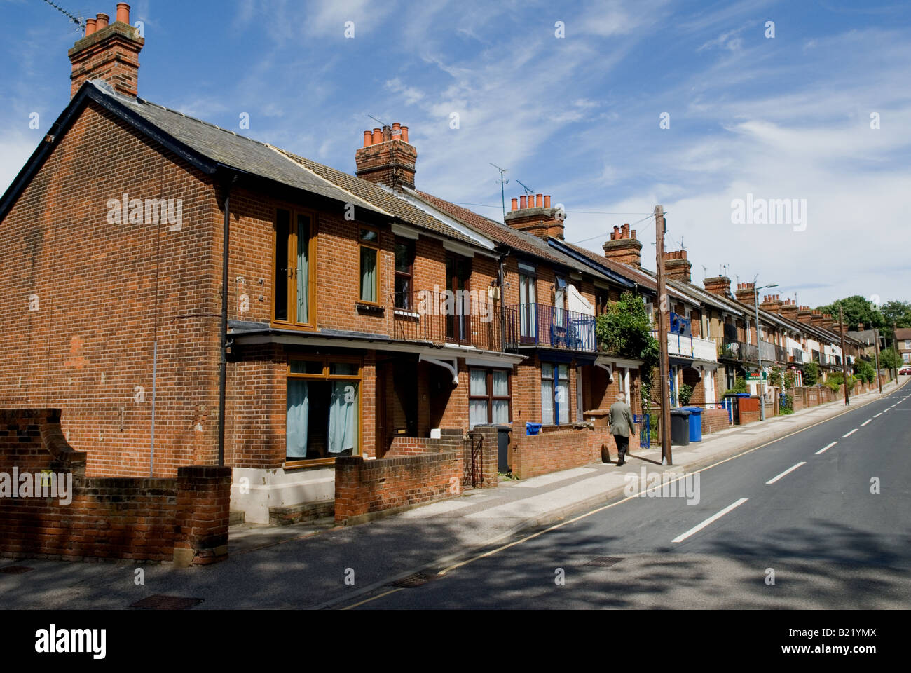 Kings Avenue, a residential street in Ipswich, Suffolk, UK Stock Photo