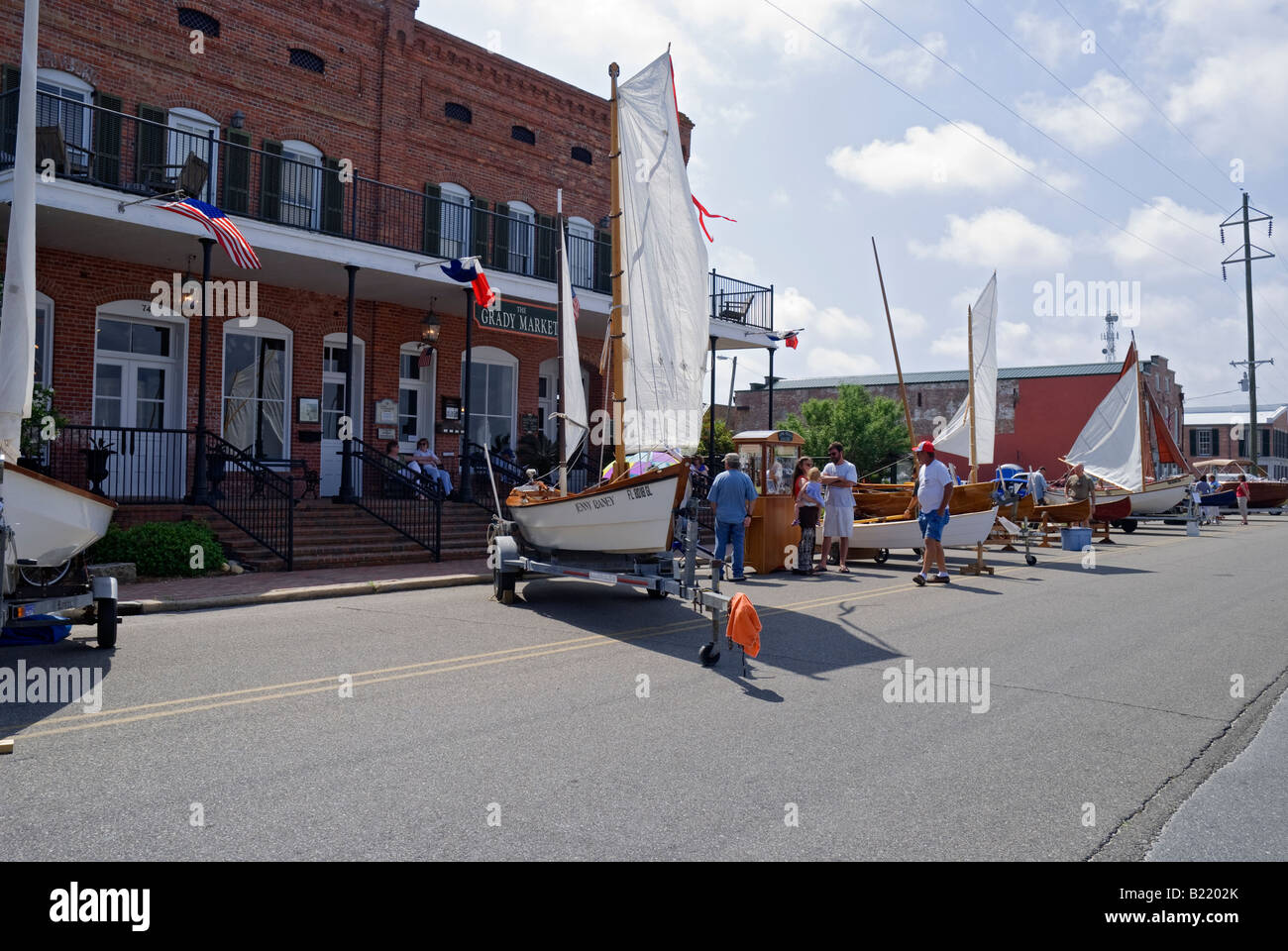 Annual Historic Apalachicola Antique and Classic Boat Show Apalachicola Florida Stock Photo