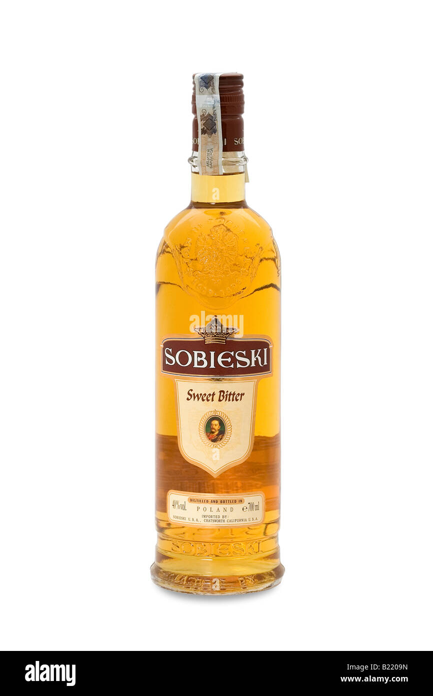 Sobieski vodka sweet bitter Stock Photo - Alamy