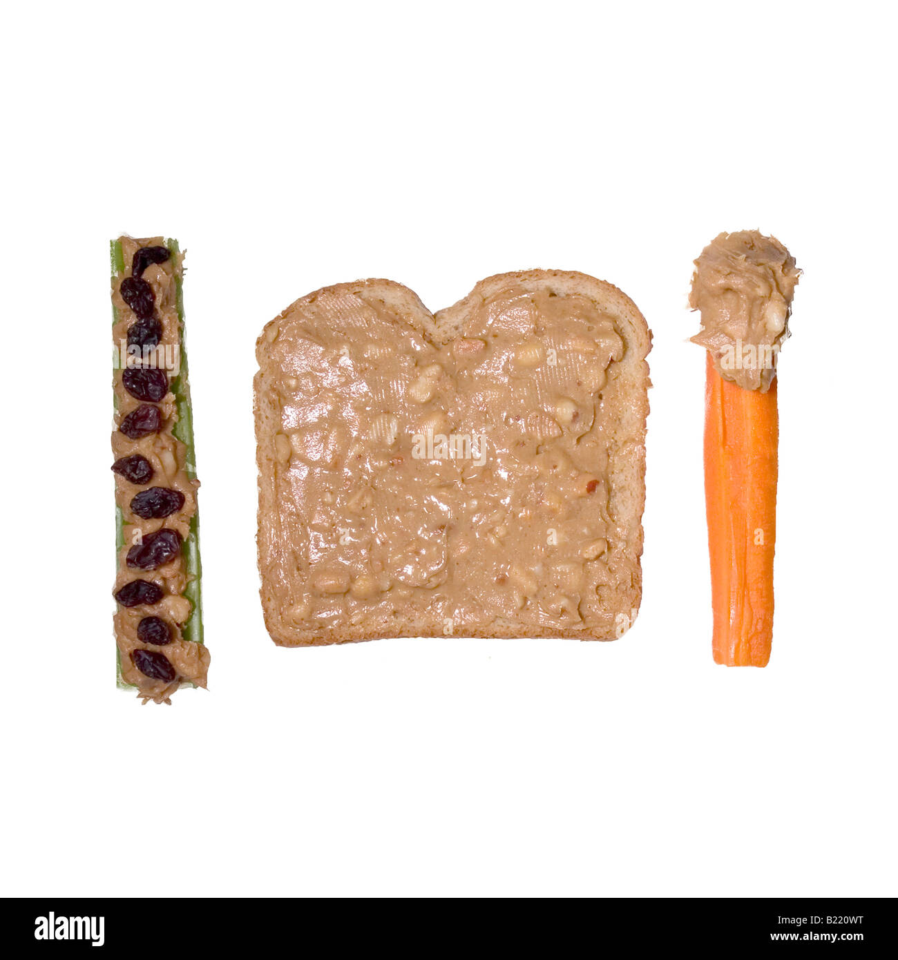 Peanut Butter Combinations Stock Photo Alamy