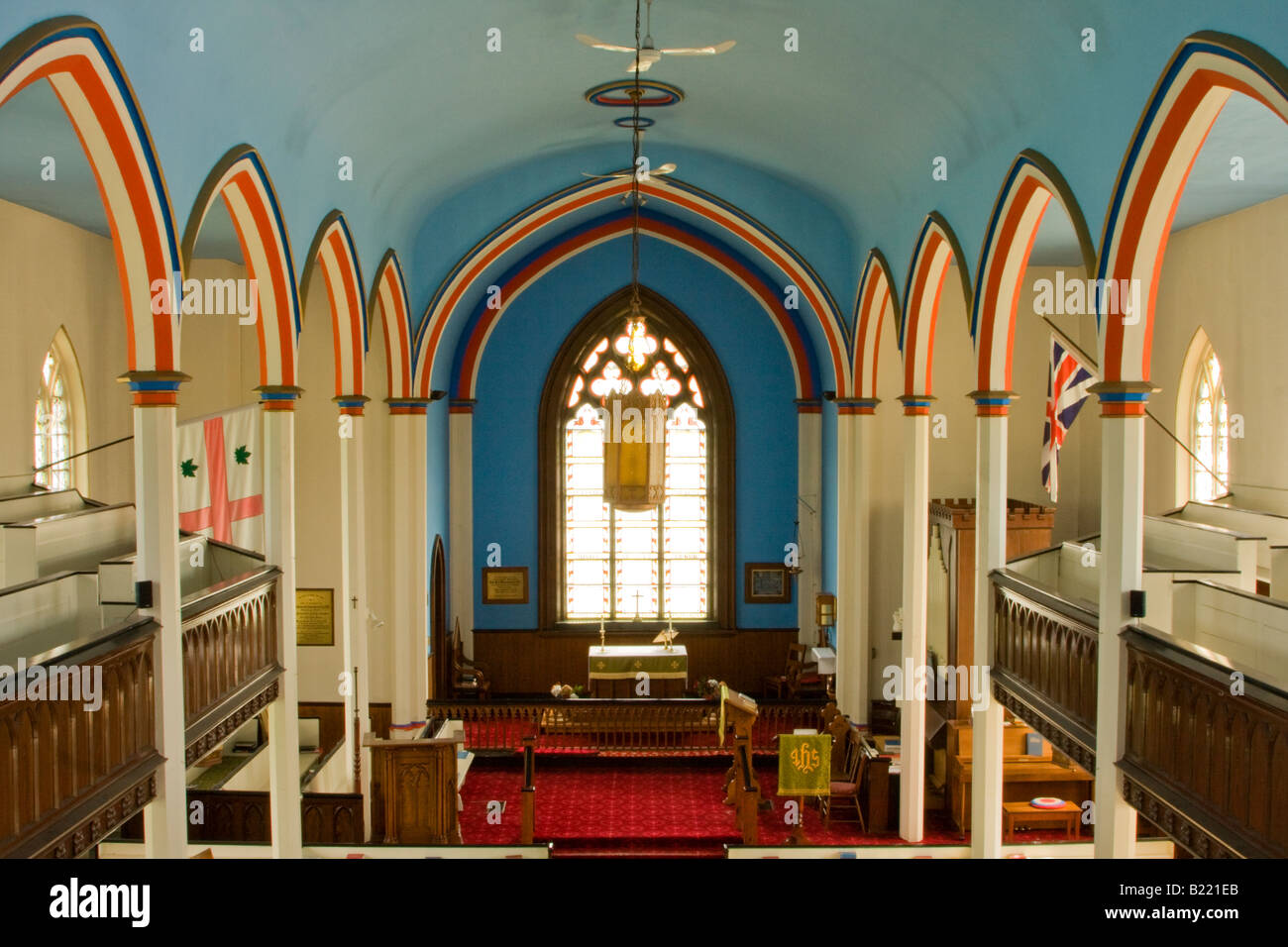 Kingston, New Brunswick, Canada. Trinity Church Interior. Anglican