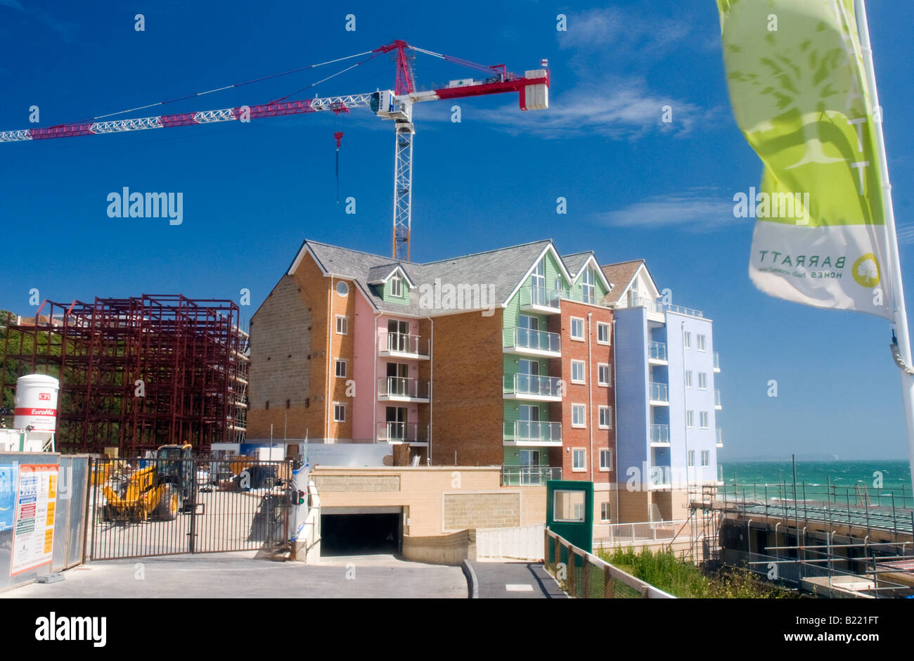 The new Barratt Homes development of seafront apartments on