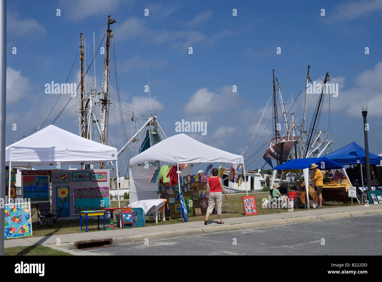 Annual Historic Apalachicola Antique and Classic Boat Show Apalachicola Florida Stock Photo