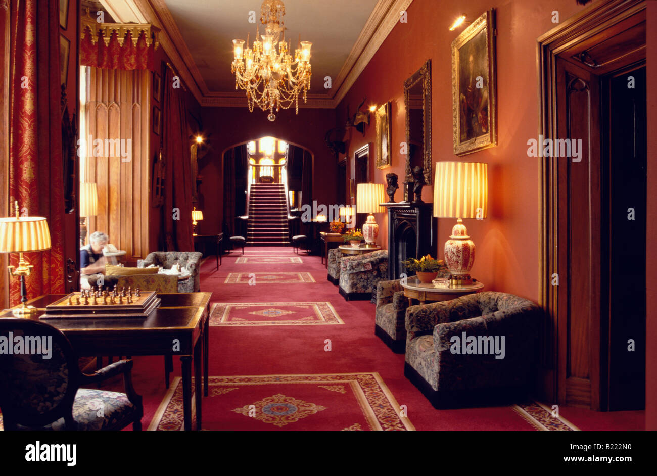 Interior view of Dromoland Castle Hotel County Clare Ireland Stock Photo