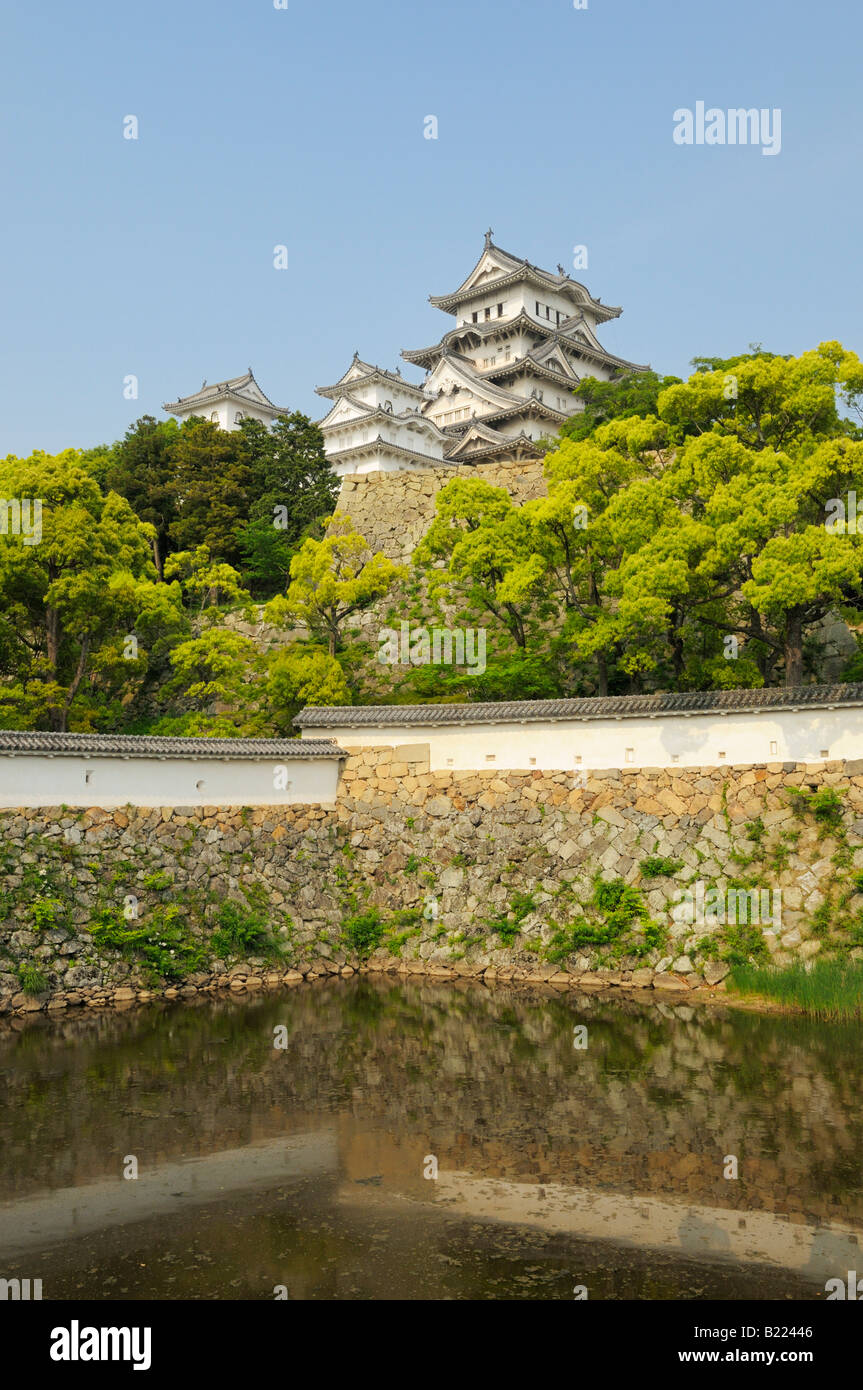 Himeji Banshu Castle, known as White Heron Castle, Hyogo JP Stock Photo