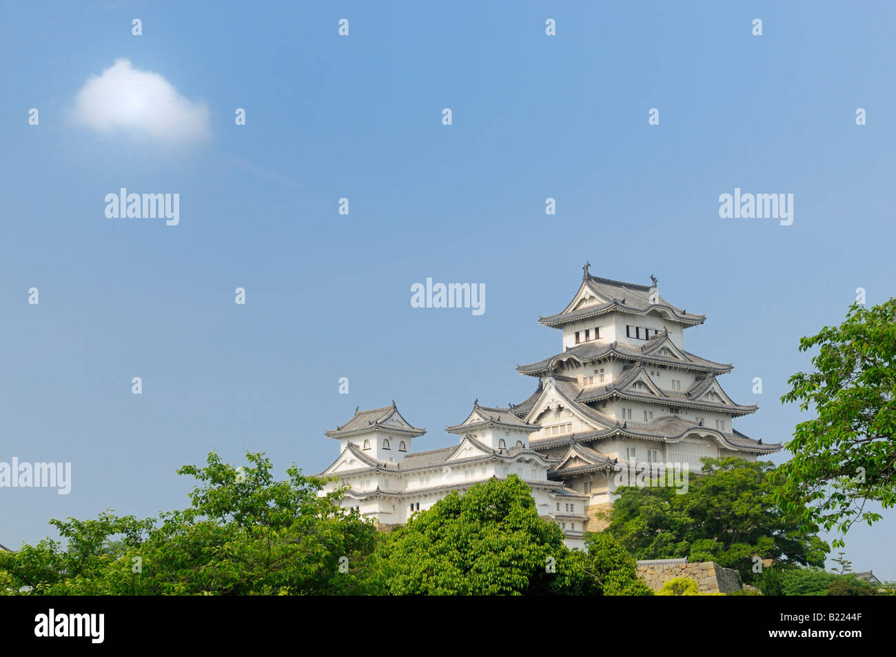 Himeji Banshu Castle, known as White Heron Castle, Hyogo JP Stock Photo