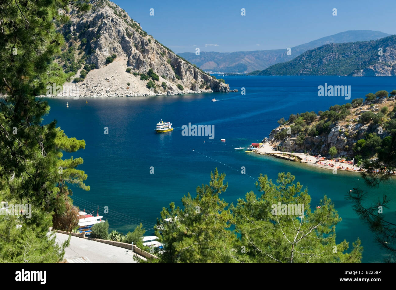 View over Turunc Bay Turunc Mugla Turkey Stock Photo