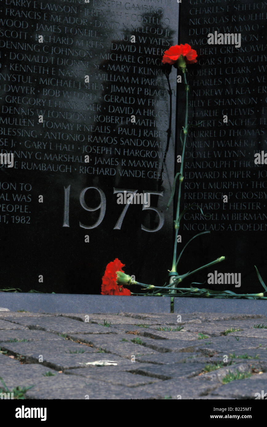 Vietnam war memorial Washington DC Stock Photo