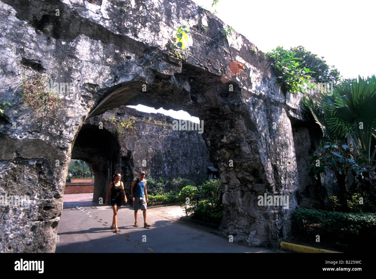 fort santiago main gate intramuros manila philippines Stock Photo