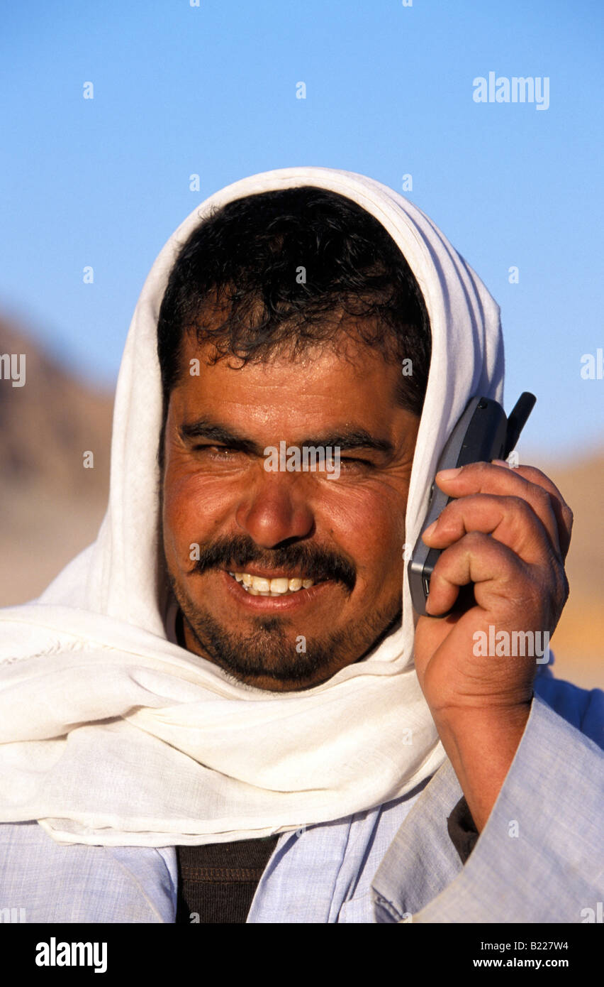 Egyptian man using mobile phone Hurghada Egypt Stock Photo Alamy
