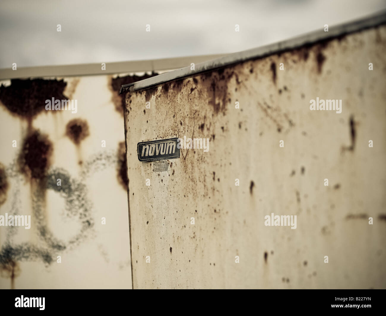 Abandoned storage containers, Hayle Stock Photo Alamy