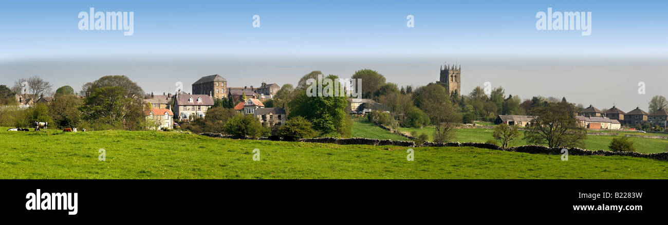 churchyard youlgrave church and village peak district derbyshire england uk midlands Stock Photo