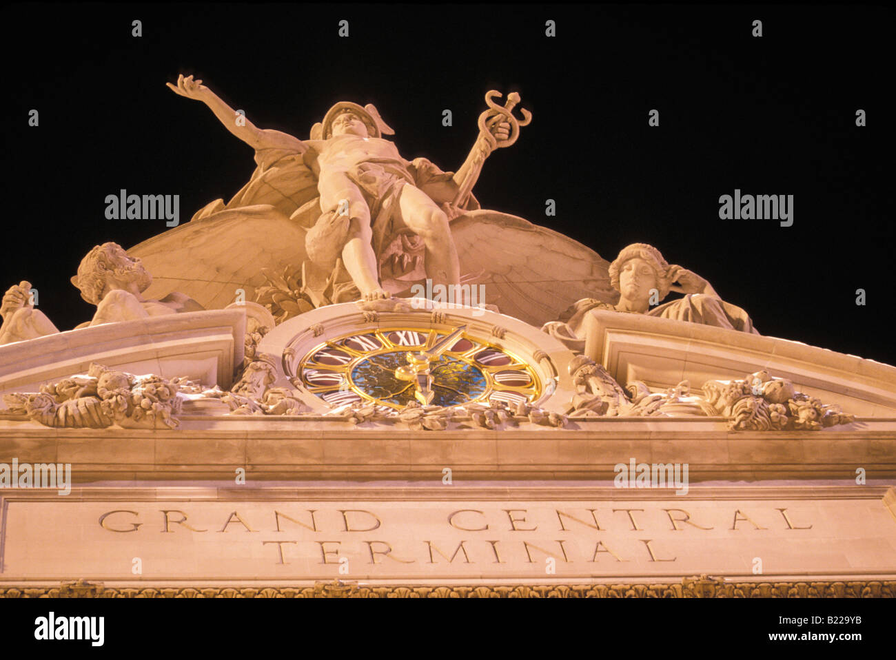 Grand central clock NYC Stock Photo