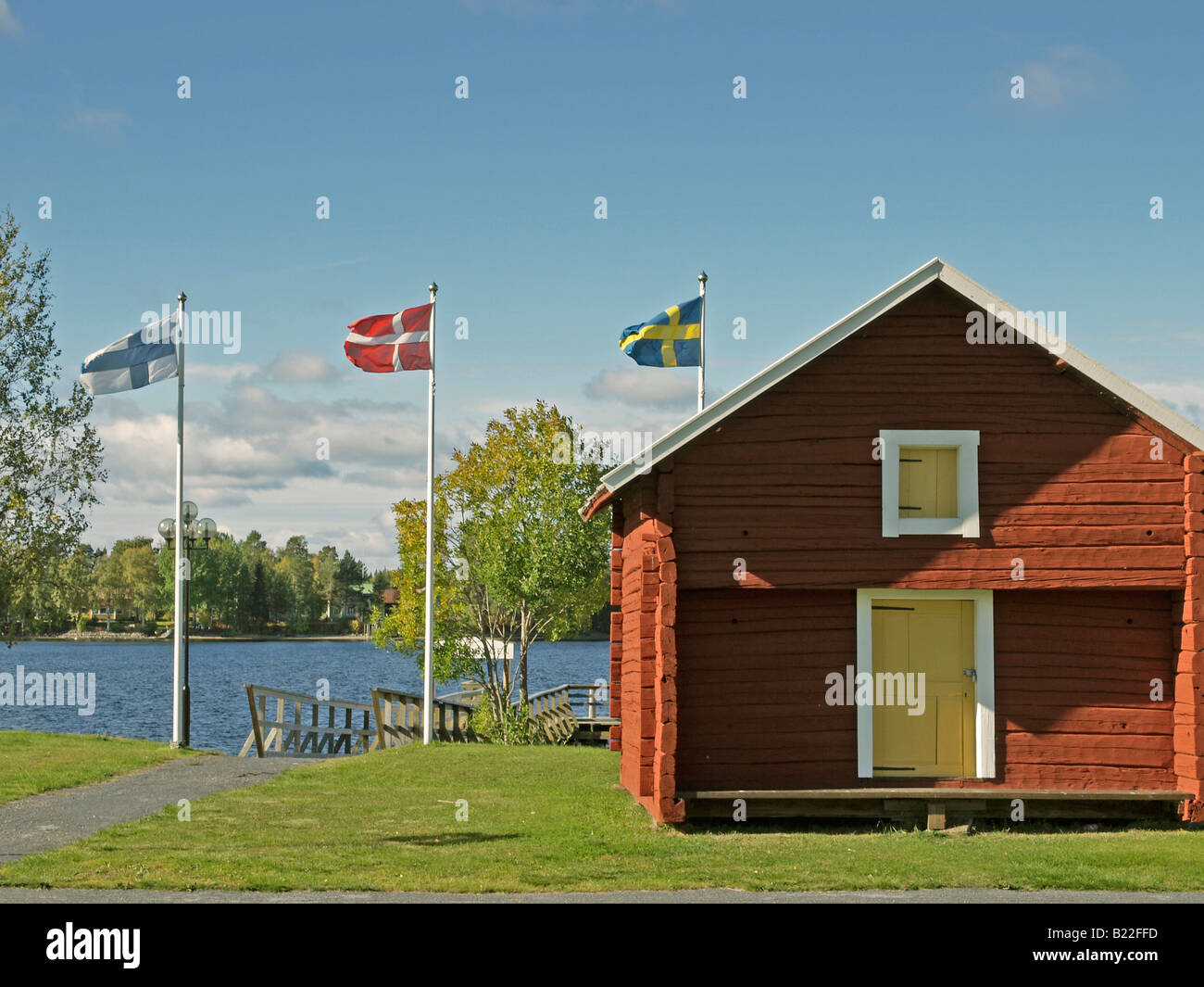 Jamtland town flag hi-res stock photography and images - Alamy