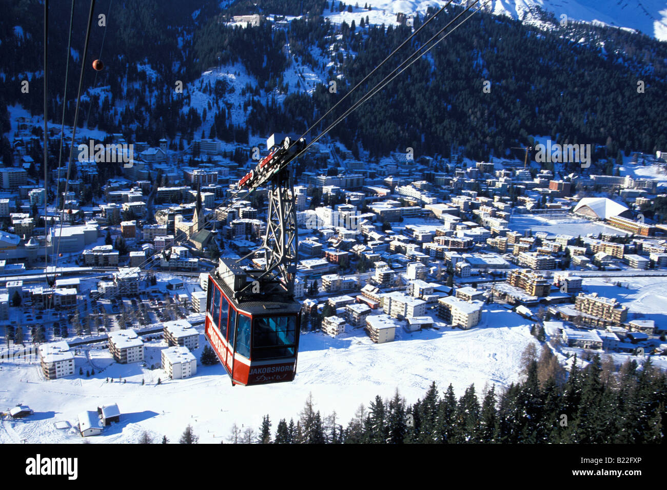 Cable car davos jakobshorn hires stock photography and images Alamy