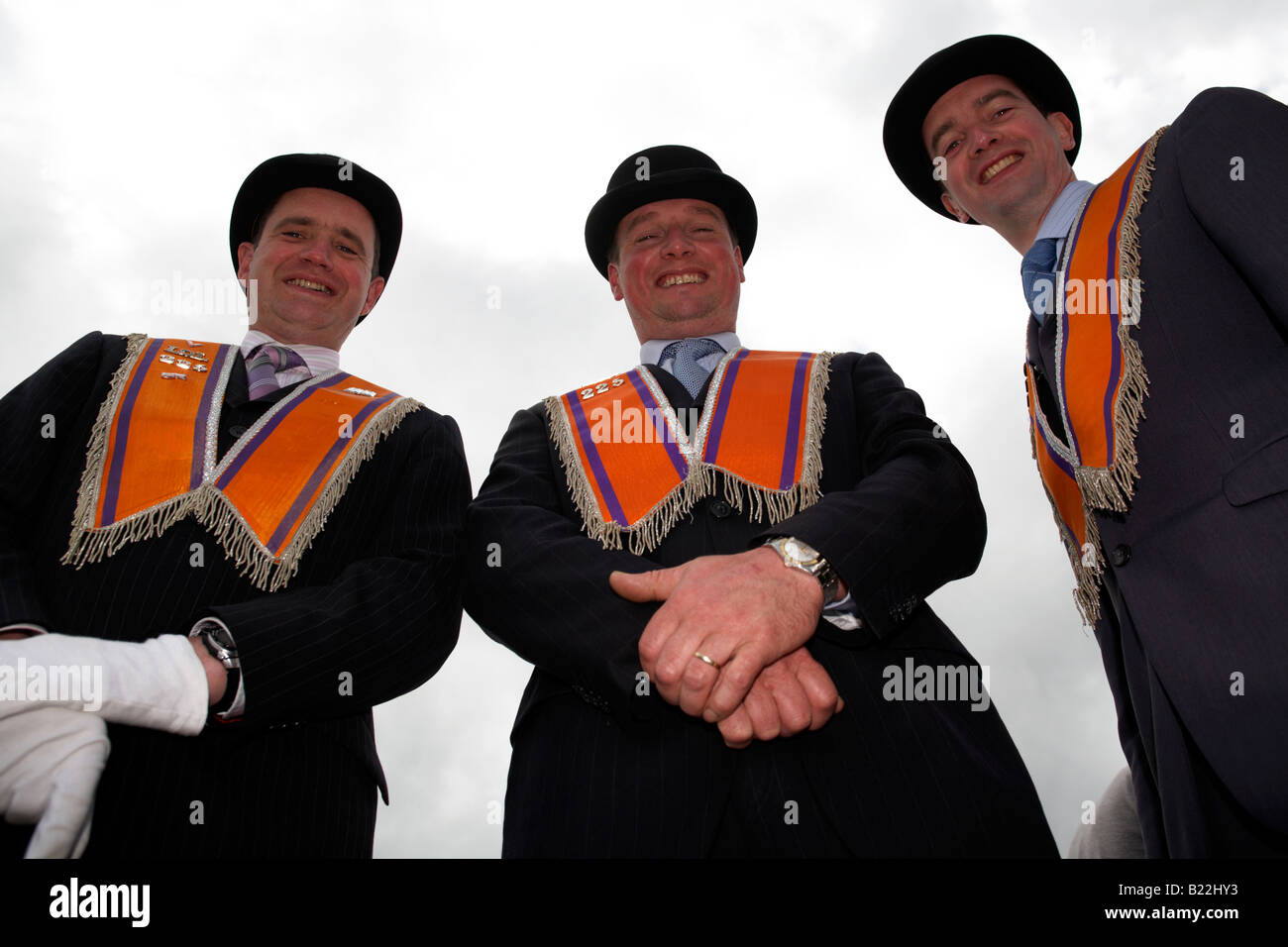 Members loyal orange order orangemen hires stock photography and