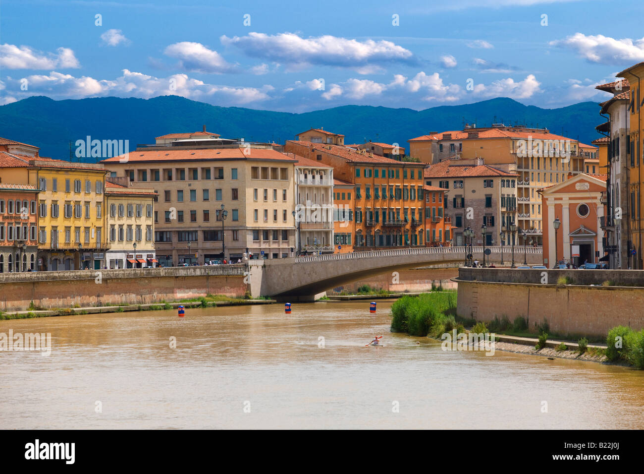Arno river in Pisa Stock Photo