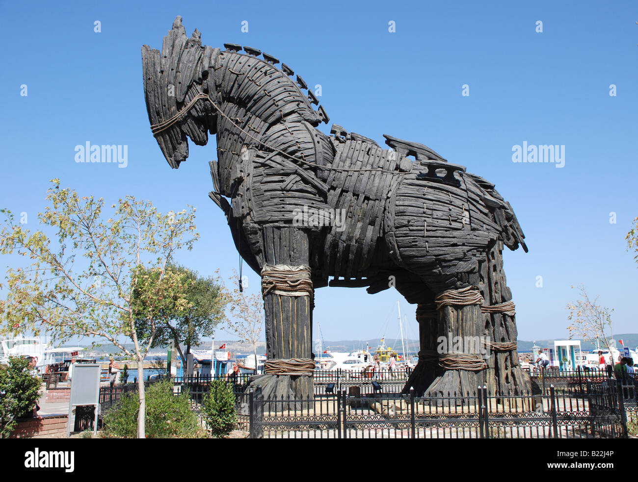 Wooden Trojan Horse Statue Stock Photos & Wooden Trojan Horse Statue