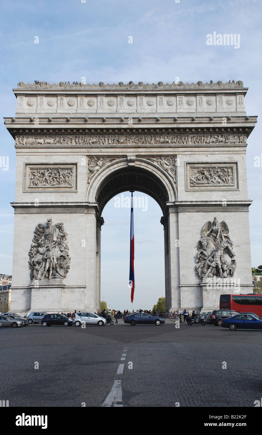 Arc de Triomphe Paris Stock Photo