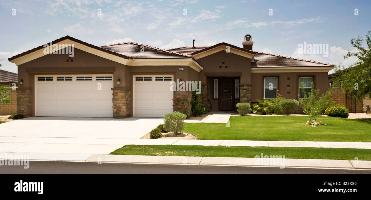 California Tract Home Stock Photo