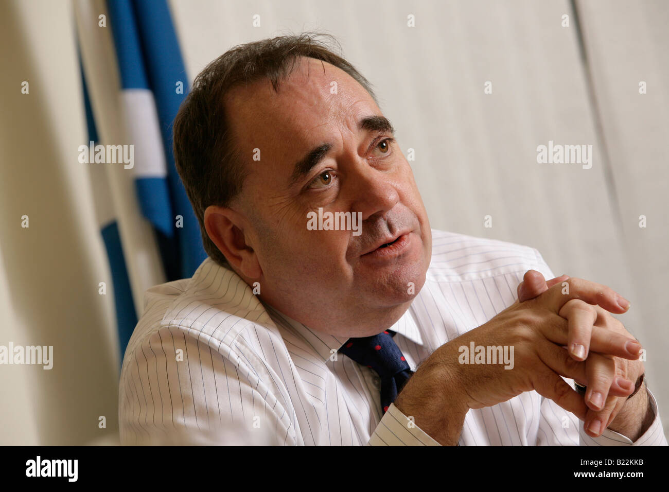 Scotland's First Minister Alex Salmond, MSP and SNP party leader. Stock Photo