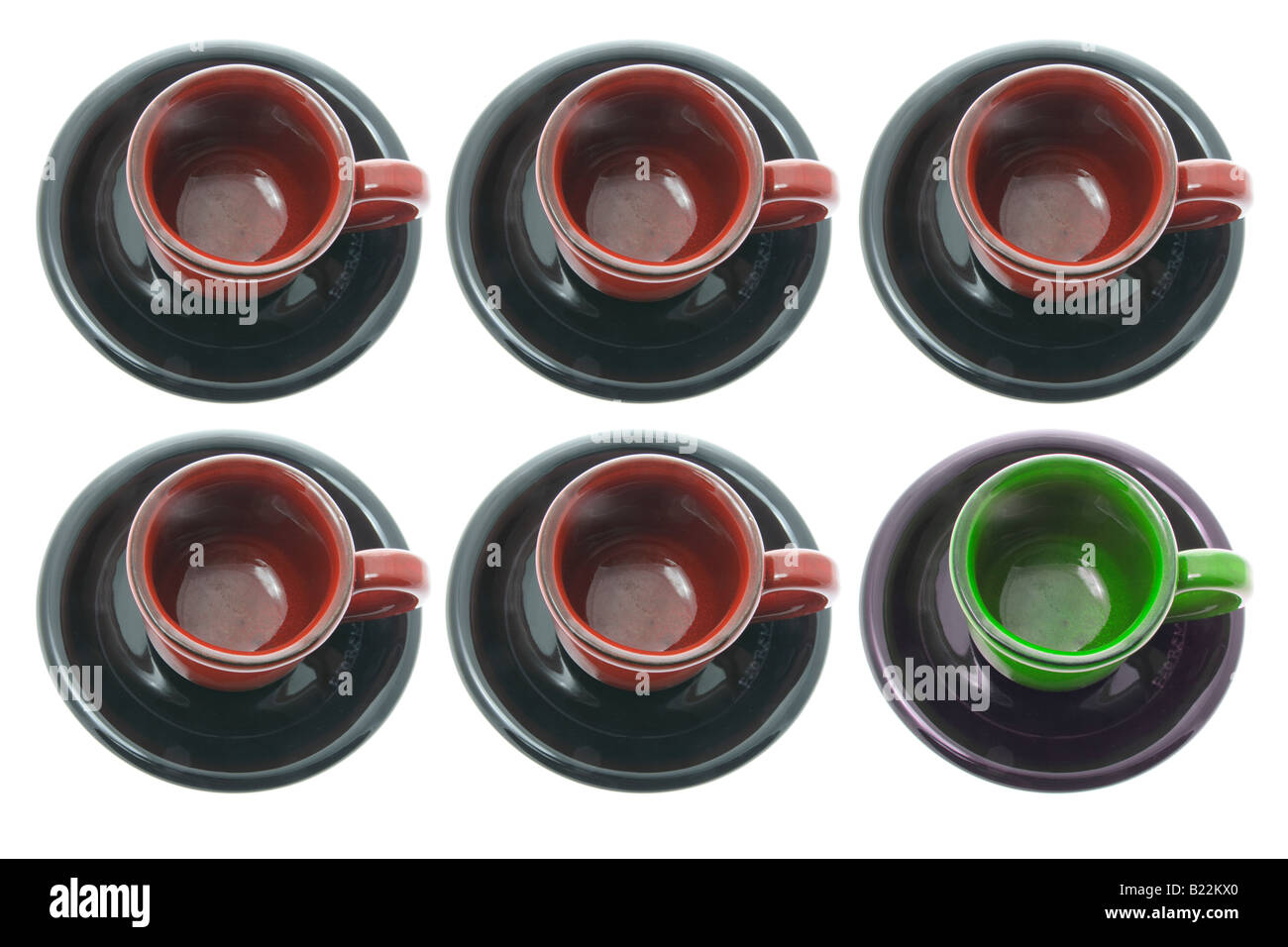 Teacups and Saucers Stock Photo Alamy