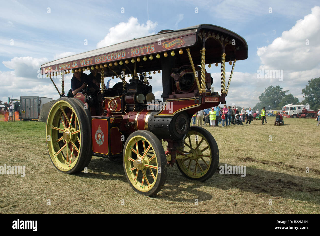 Steam traction engine, Wymeswold, Leicestershire, England. Stock Photo