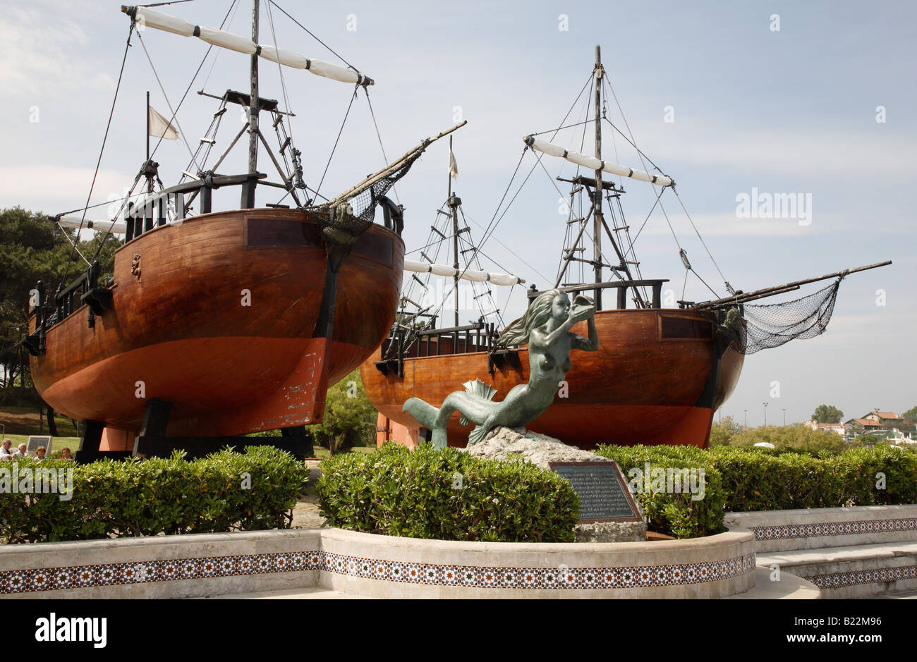 Carabelas Ships, Santander, Cantabria, Spain Stock Photo
