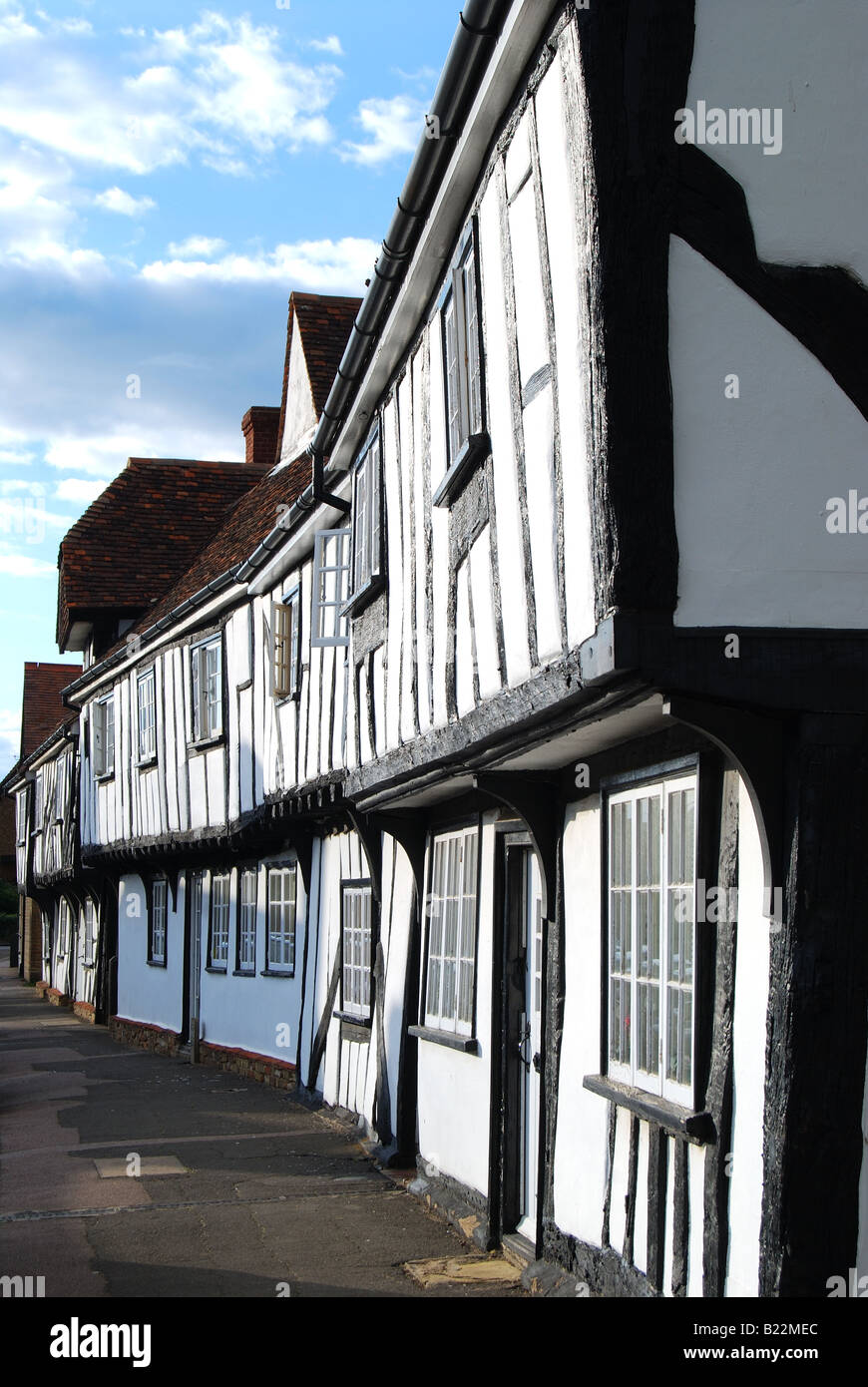 Medieval timberframed buildings, High Street, Elstow, Bedfordshire