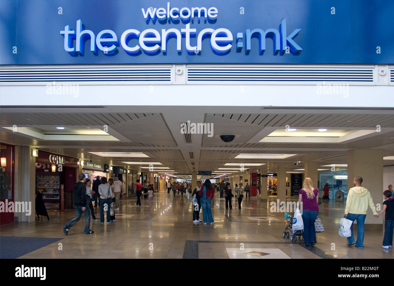 thecentre:mk Milton Keynes Shopping Centre Buckinghamshire Stock Photo